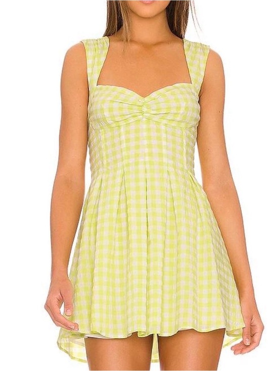 For Love And Lemons Dresses & Skirts - For Love And Lemons Lemon Gingham Mini Dress